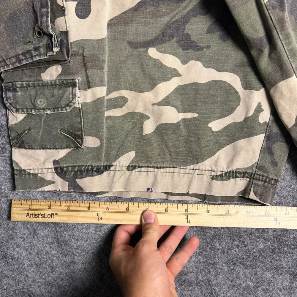 Parish Nation Camo Cargo Shorts Baggy Skater Y2K Vintage Mens Size 40